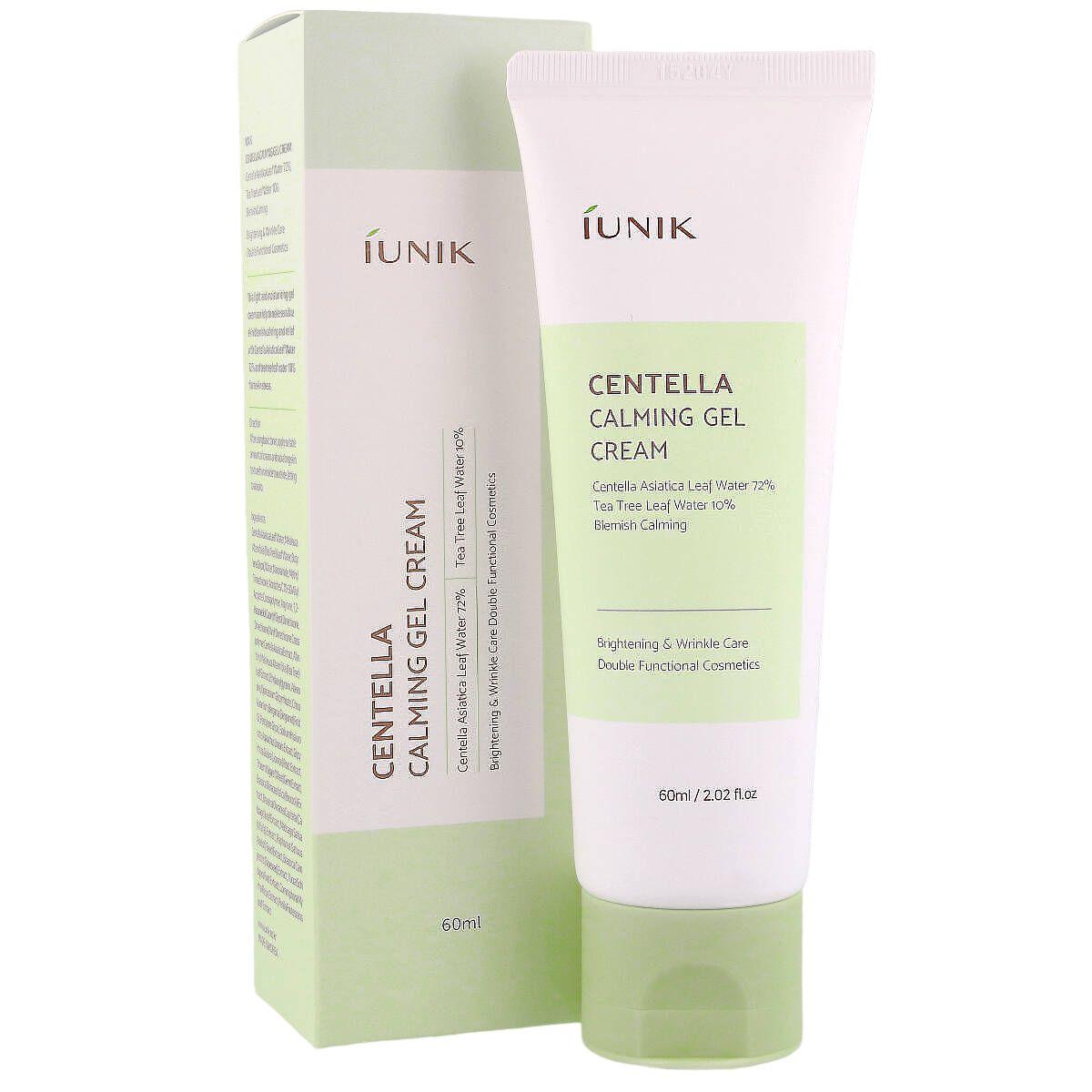 

IUNIK Centella Calming Gel Cream, 60 мл - Заспокійливий і зволожуючий гель-крем для обличчя