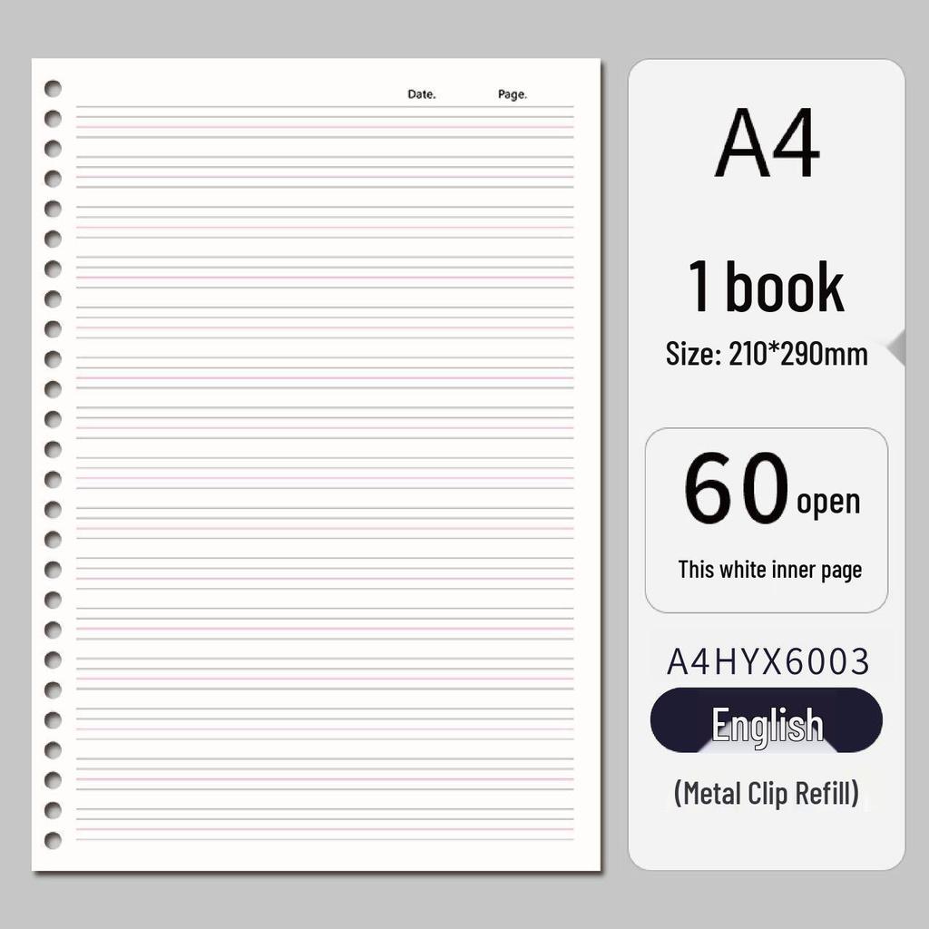 A5/B5 Detachable PP Student Notebook, Loose-leaf Multi-hole Binder