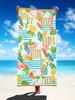 Assorted Fruit Beach Towel, Colorful Anti Sand Super Absorbent Quick Drying Microfiber Towel For Swimming Travel Summer