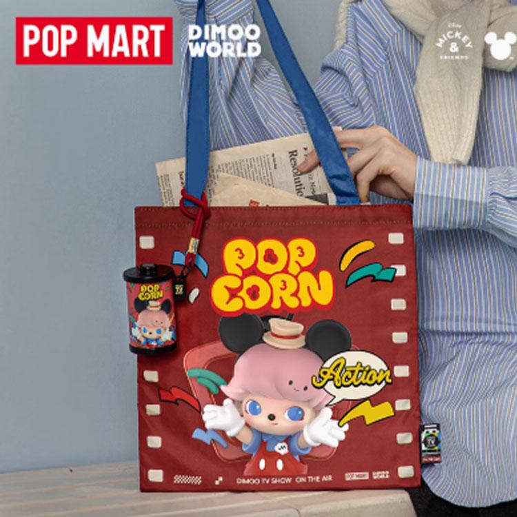 New POP MART Dimoo World X Disney Series Mickey Tv Show Storage Bag PPMT-2503-0022