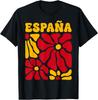España Floral Boho Flowers Spain Flag Spanish T-Shirt