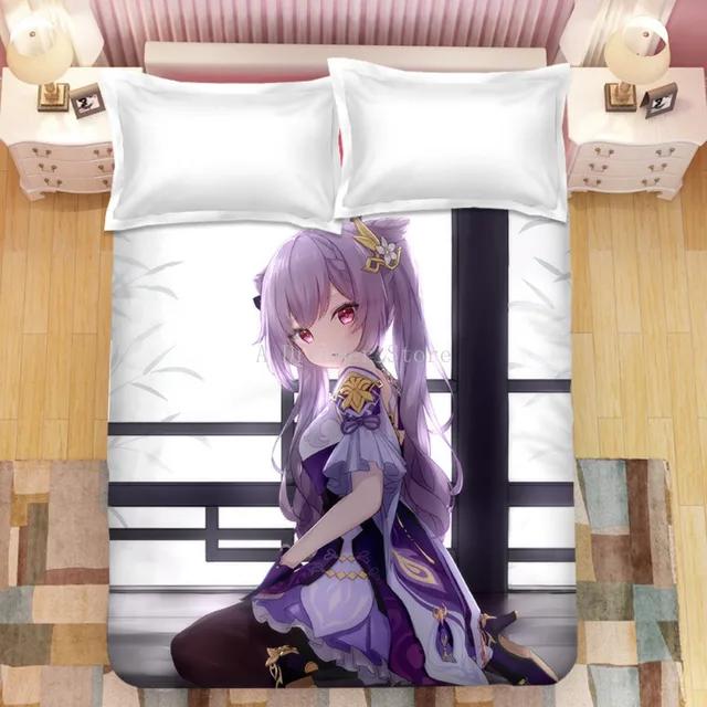 

Комплект постельного белья Игра Genshin Impact chongyun 3d Комплект пододеяльника Одеяло Постельное белье Двуспальный Квинсайз Кингсайз Односпальный Размер Дропшиппинг Мультяшный US Twin(172x218cm)