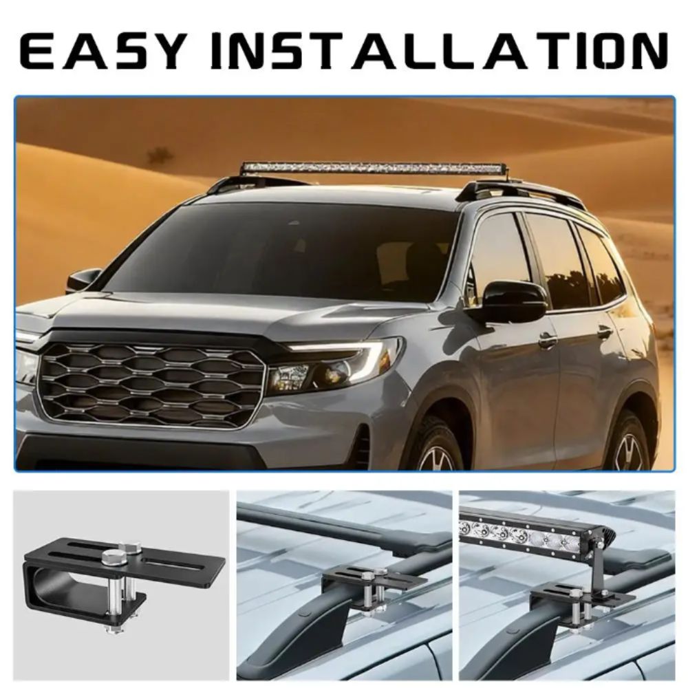 1 PC Durable Iron Roof Rack Light Bracket Universal Fit Led Light Bar Bracket  Work Light Mounting