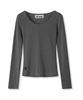 AVANDRESS Aa Layered U-Neck Long Sleeve - 7Col