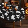Single piece, Halloween tablecloth, black decoration, pumpkin abstract style, suitable for restaurantszyc
