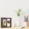 Elegant Wood Pet Memorial Frame for 4x6'' Photo Display Dog Cats Remembrances Picture Frame Sympathy Gifts for Pet Owners