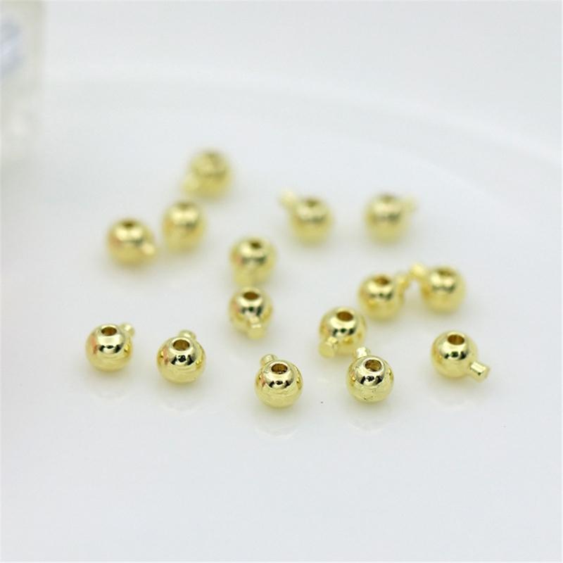 Set of 20 Round Bracelet Connector Clasps Positioning Bead for Necklaces Fashionable Spacer Beads for Jewelry Making