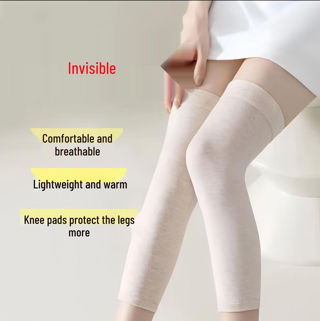 Unisex Air-Conditioned Cotton Knee Pads: Warm, Lightweight, Breathable, Non-Slip, Seamless, Lengthened