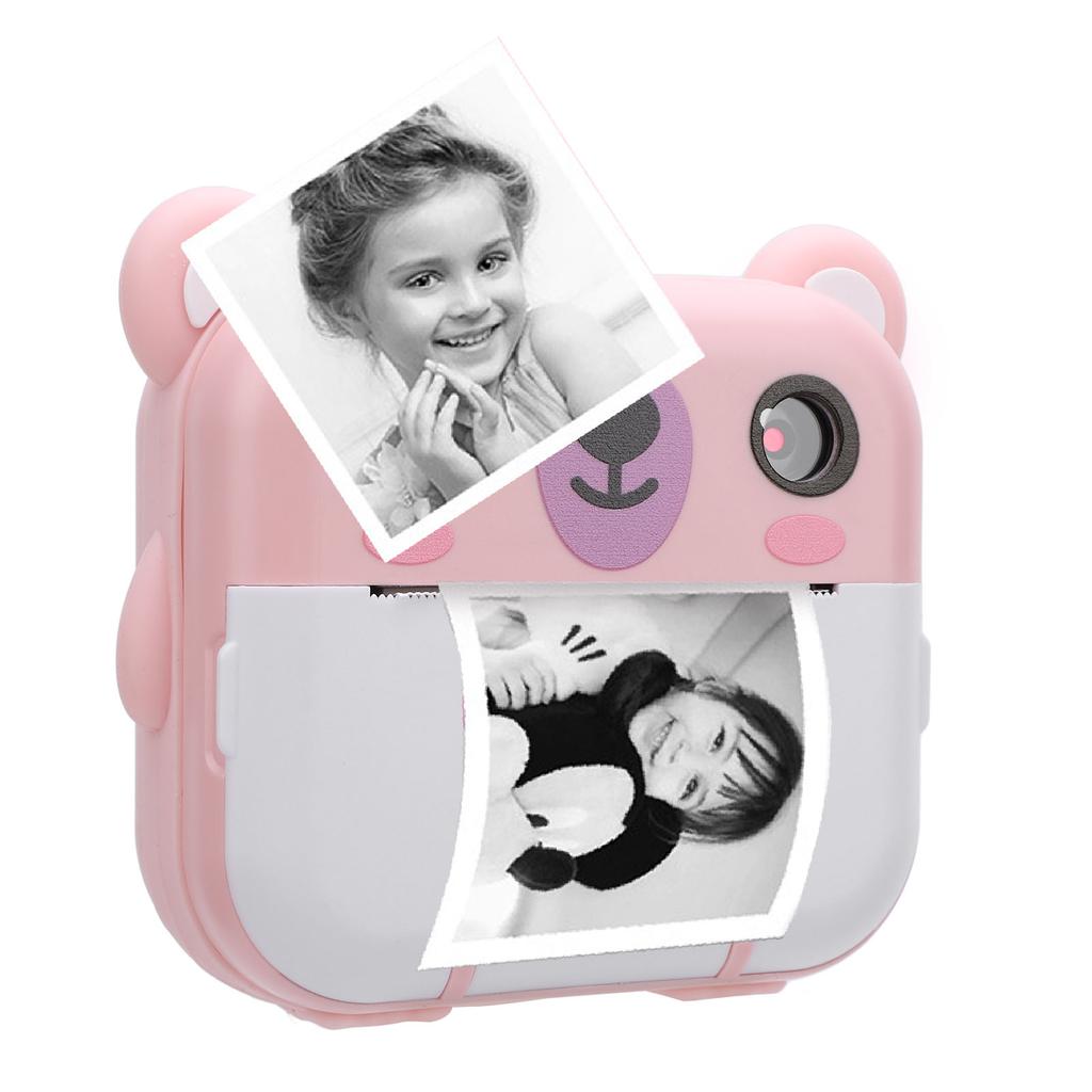 Print Camera with Print Paper 2 Inch 320x240   Screen 1080P Music Games 1000mAh   Print Digital Camera for Kids Present