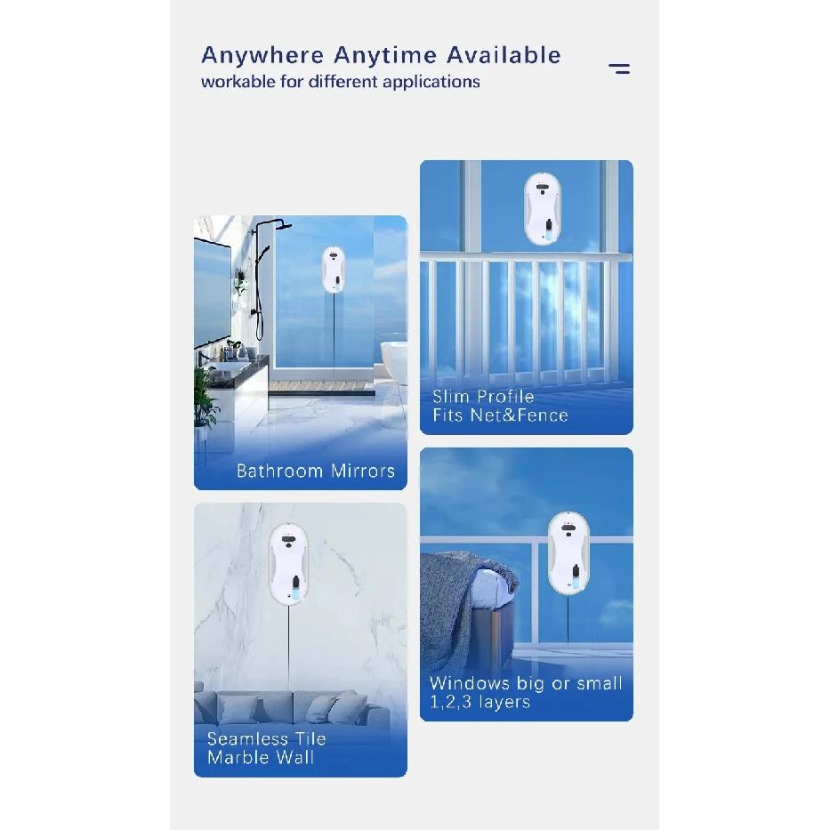 New-Mi Window Cleaner Robot Cleaning Products for Home Appliance Glass Electric Window Cleaner Smart Robot