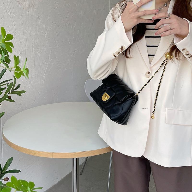 The fragrance of wine rhyme chain small bag women's shoulder messenger bag transfer bead diamond bag