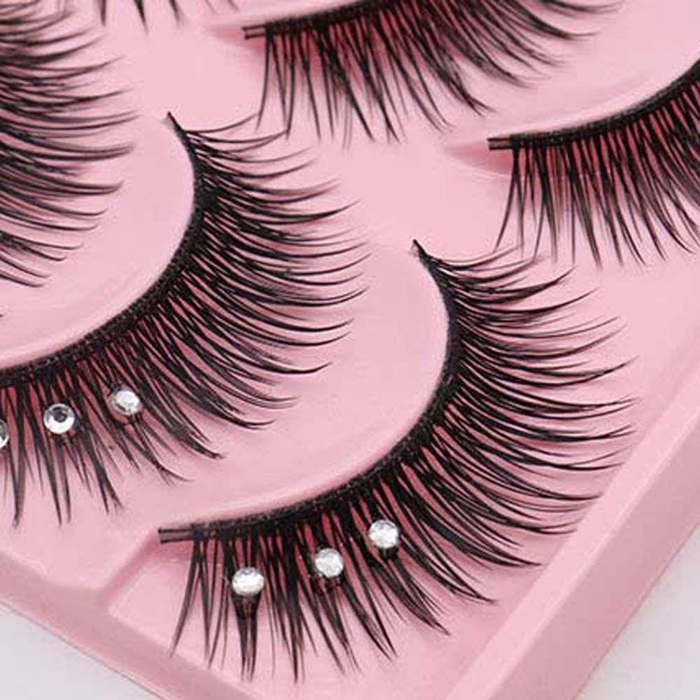 Makeup Tool Rhinestone False Eyelashes Sequins False Eyelashes Lash Extension Big Eyes Eyelashes