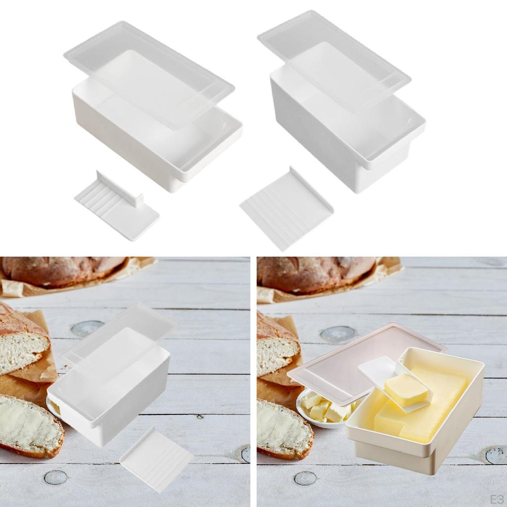Butter Dish with Lid Box Container Keeper for Biscuits Seasonings