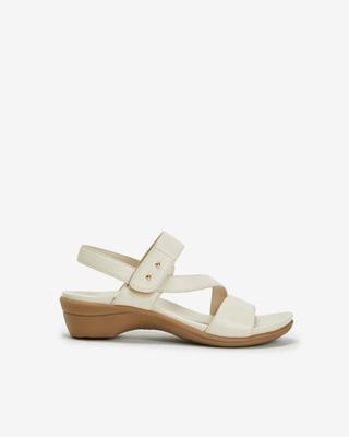 Young Age Women Curved Strap Sandals Ivory