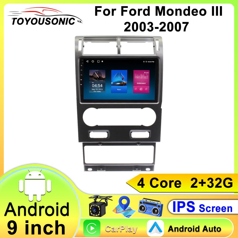 

Toyousonic Car Video Player for Ford Mondeo 2003-2007 GPS Navigation Built-in Dsp Carplay Autoradio Android Head Unit 4core-2+32g