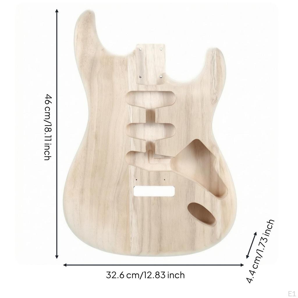 Unfinished Guitar Body DIY S and T Custom for Luthier