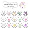 1SET DIY Bracelet Earrings Jewelry Accessories 15 Grid Color Loose Beads Rice Beads Stone Soft Pottery Combination Set