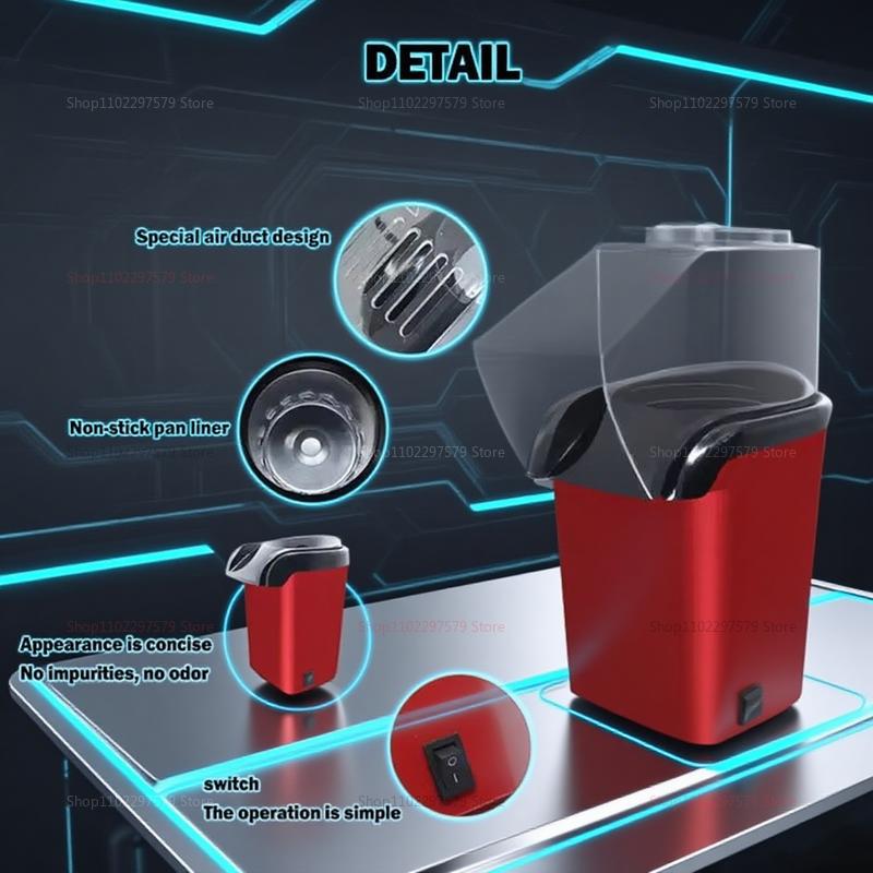 Mini Electric Popcorn Machine for Home Use Fast Heating Bubble Bag Popcorn Maker Ideal for Movie Nights Parties and Snacks