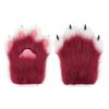 Fursuit Fursuit-Zubehör Plüschkatzenpfote Fuchspfote Handschuhe Cosplay Klebenägel
