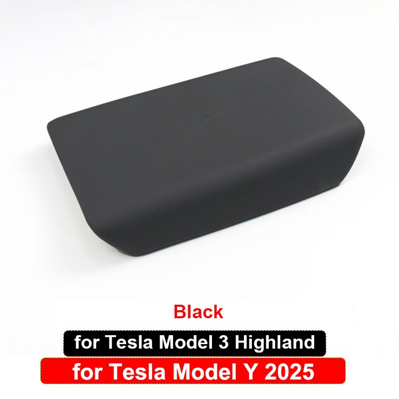 Dla Tesli Model Y Juniper 2025 Pokrowiec Ochronny na Pudełko Podłokietnika Model 3 Highland 2024 2023 2022 Panel Dekoracja TPE Akcesoria Wnętrza