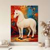 5D Pearl Art Majestic Horse Design DIY Rhinestone Painting Frameless Wall Decor Handmade Craft Gift for Home Bedroom Living Room