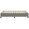 Bed Frame without Mattress Dark Grey 140 x 190 cm Fabric