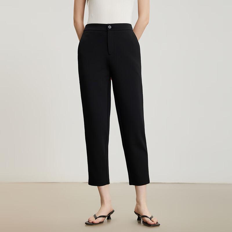 Ge Jin Women's Elegant Commuter Straight Cropped Pants