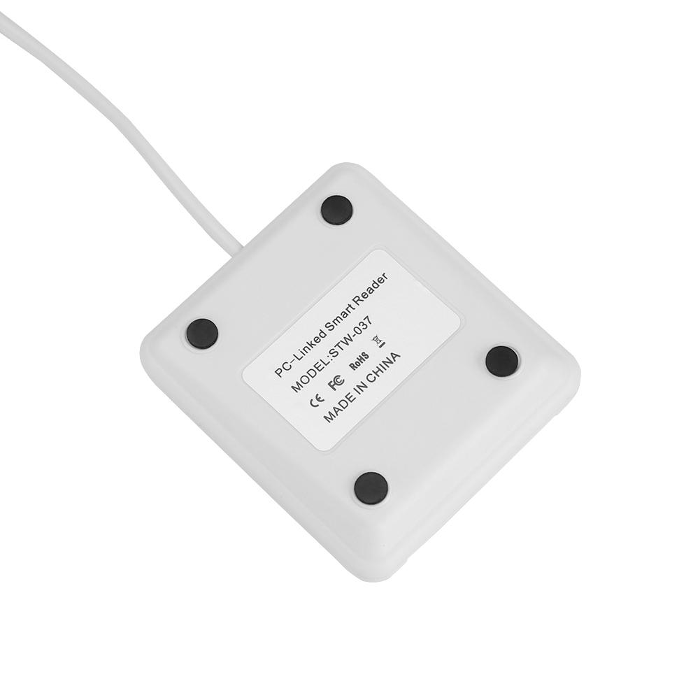 Bílá přenosná čtečka inteligentních čipů USB Full Speed Čtečky kreditních karet IC pro mobilní banky