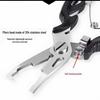 Multifunctional Stainless Steel Fishing Tool: Scissors, Hook Remover, Lure Pliers, and Split Ring Opener