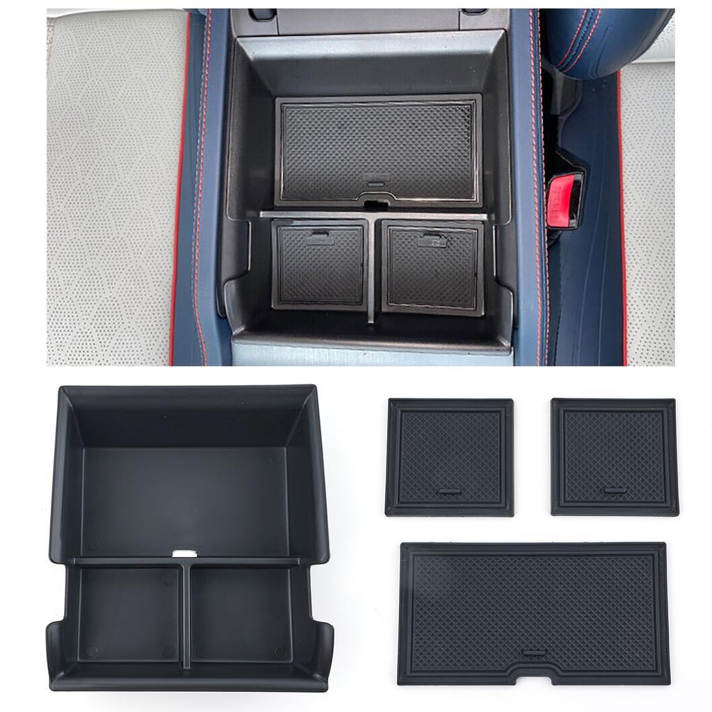 Car Center Console Organizer Armrest Storage Box Tray Container Pallet Accessories Parts For BYD ATTO 3 Yuan Plus 2022 2023 2024