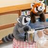 Papa Series Cute Raccoon Fox Doll Plush Toy Girl Sleeping Pillow Birthday Gift