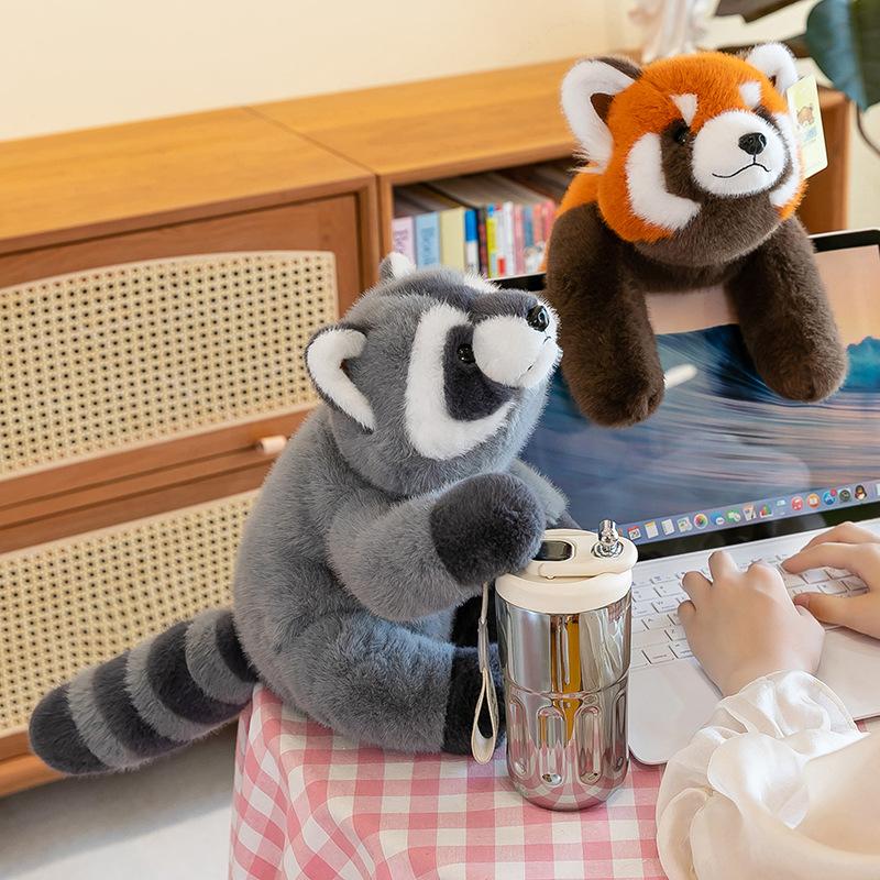 Papa Series Cute Raccoon Fox Doll Plush Toy Girl Sleeping Pillow Birthday Gift