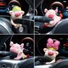 Cute Car Wiper Pig Doll Personalized Car Plush Doll Decoration Creative Gift Car Interior Decoration Accessories