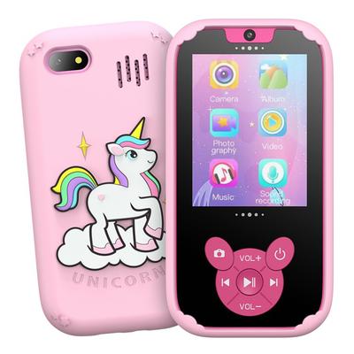 Téléphone intelligent pour enfants, jouets éducatifs, double caméra, lecteur de musique, téléphone pour bébé avec mémoire 8G, jeu d'apprentissage pour les enfants de 3 à 12 ans, cadeaux d'anniversaire