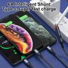 6A USB Data Cable Car Fast Charging Cable Nylon Braided Quick Charge Cord Over-current Charging Short Circuit Protection Cable