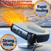 12V 200W Portable Car Heater with 360° Rotation, Dual Heating & Cooling Fan for Vehicle Windshield Defroster