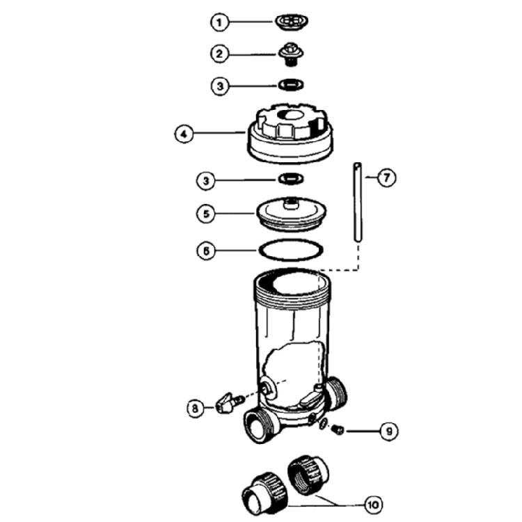 Easy Installation Pump Accessory Leakproof Joint Set Plastic Texture Suitable for CL200 CL220 Chlorinator Units Repair