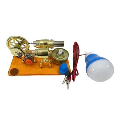 Modelo de demostración de conversión de energía térmica Motor Stirling Equipo de laboratorio de física de vapor con estructura de aleación de seguridad