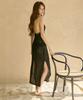 VIKINI VENDER Como See-Through Knit Long Dress Cover-Up - Black