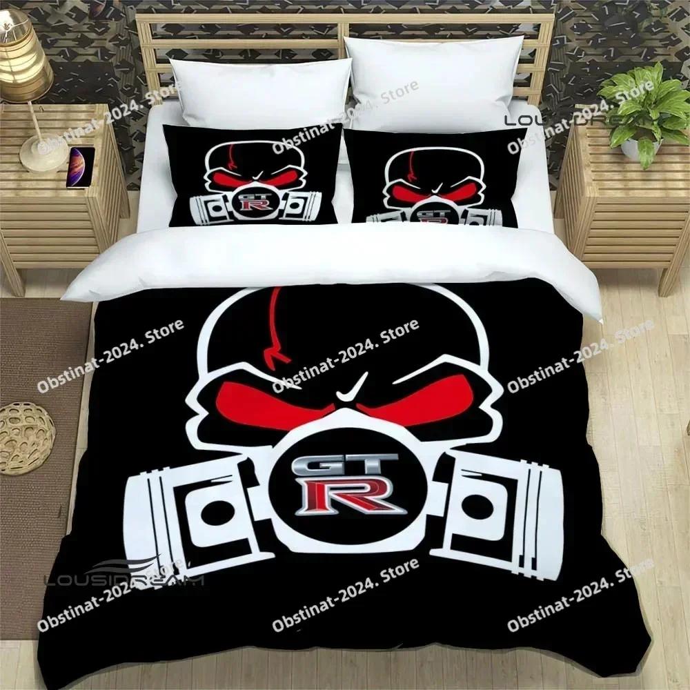 Top GTR racing retro Bedding Set Printed single Comforter Quilt Bed Cover Duvet Cover Pillow Case 3 Pieces Sets Kids Adult Size
