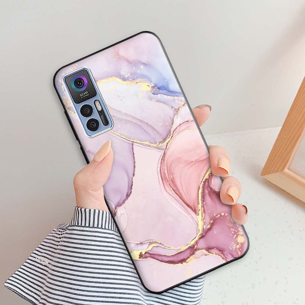 For TCL 30 Plus Case TCL 30 5G Luxury Silicone Back Cover Cases for TCL30 30Plus Shockproof Bumper Fundas TCL 30 5G Phone Bags