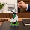 Practical Office Supplies Men Golf Pen Holder Set, Mini Bag Desk Organizer with 3 Set Club Pens, Novelty Decor for Men, Business Gift Desktop
