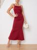 Summer Women's Dresses Elegant Fitting Slim Strap Dress Female Fashion Party Dresses