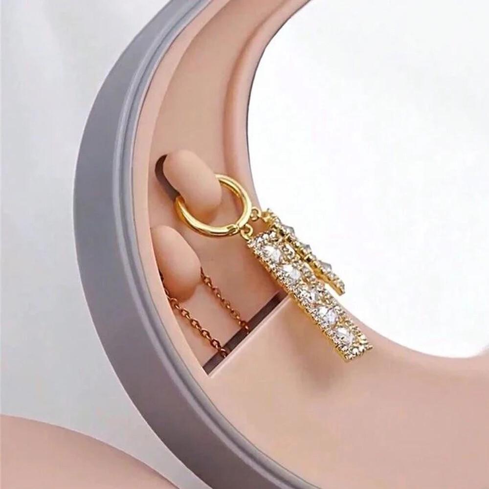 RSINC Reise-Schmuckkoffer & Organizer mit Spiegel Damen Mädchen Schmuckkoffer Weiß JL186905950861