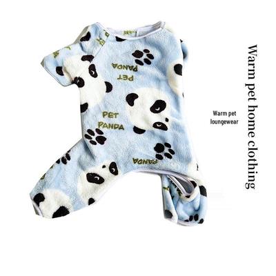 Podzimní/Zimní Čtyřnohé Kreslené Pyžamo pro Domácí Mazlíčky Psa a Kočku