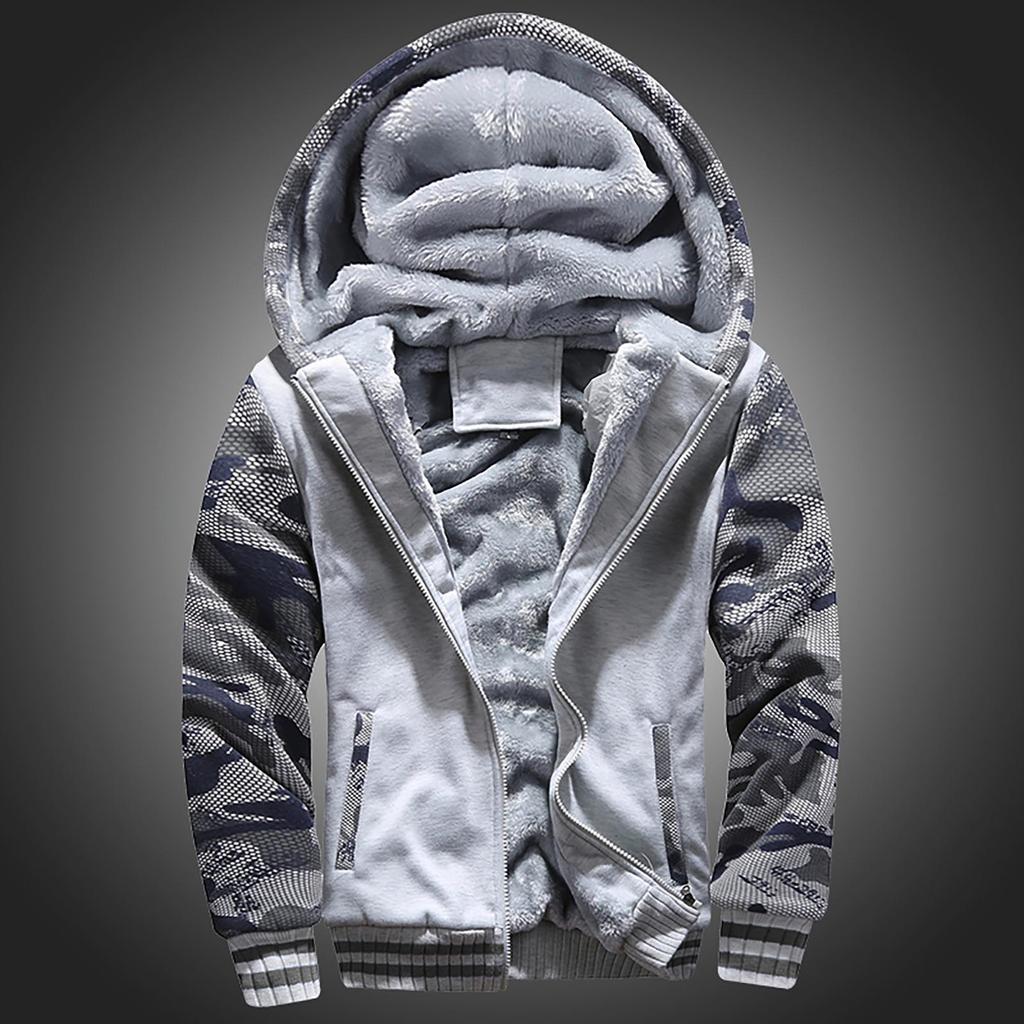 Herren Und Winter Neue Mode Kontrastfarbe Locker Lässige Plüschjacke