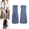 Stylish Women Boho Summer Beach Midi Dress With Gorgeous Floral Print And Loose Fit