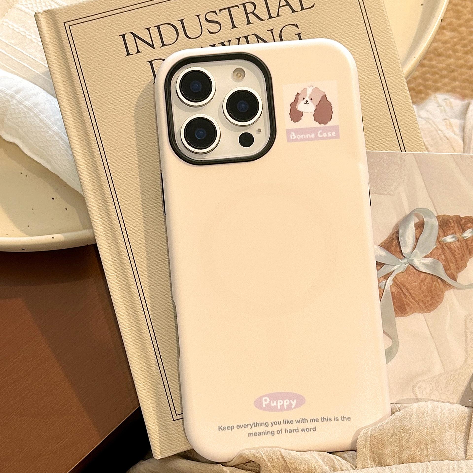 

Cute Big Ear Dog Magnetic Bracket Apple 16 Mobile Phone Case IPhone 13 Suitable for 11 Philin 15 Promax Hard 14 12promax