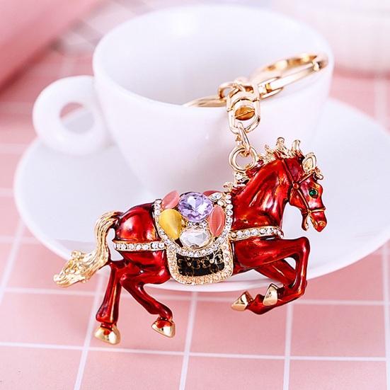 Horse Keychain Chinese New Year Charm Pendant Bag Backpack Hanging Decoration Inspiring Design Christmas