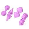 4pcs Heart Cake Round Shape Cake Pop Mold Set Pink Purple Cake Pop Shaper  for Party Treats